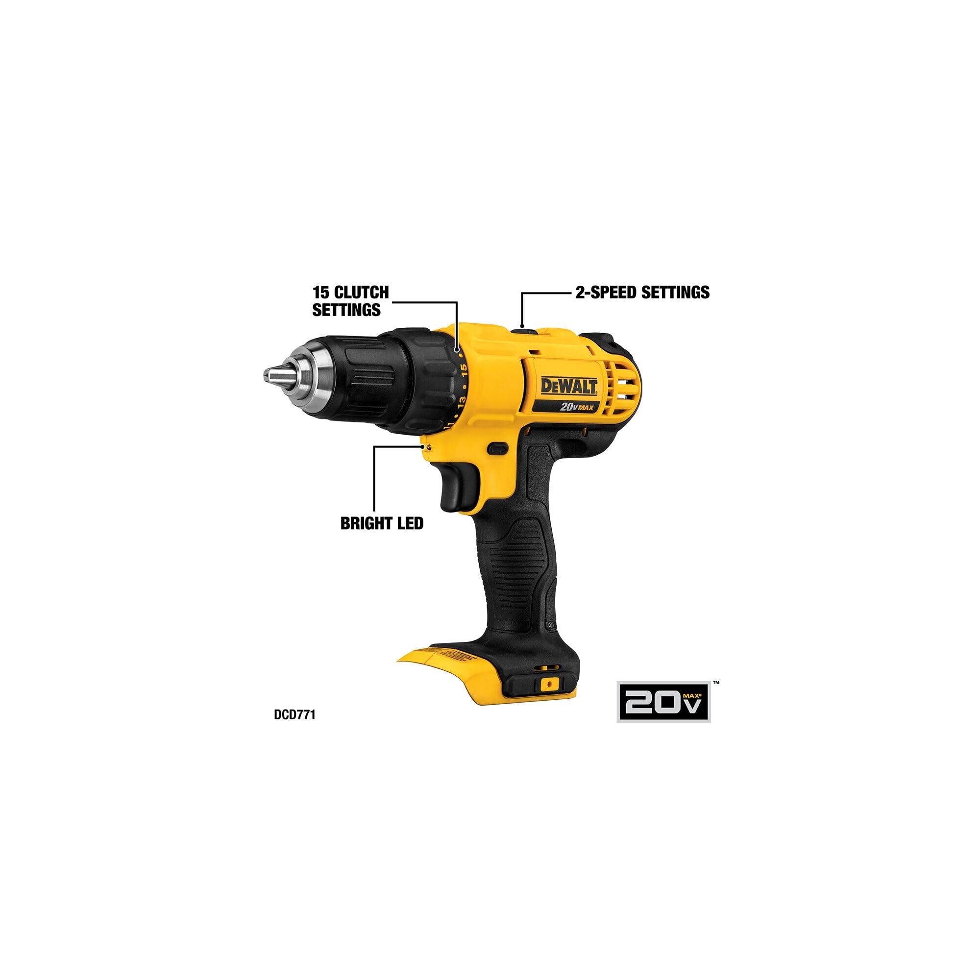 DEWALT Tools 5 Tool Power Tool Combo Kit, Cordless Drill Impact Driver Saw Oscillating Multi-tool Set with 20V MAX Battery and Charger (DCK551D1M1)